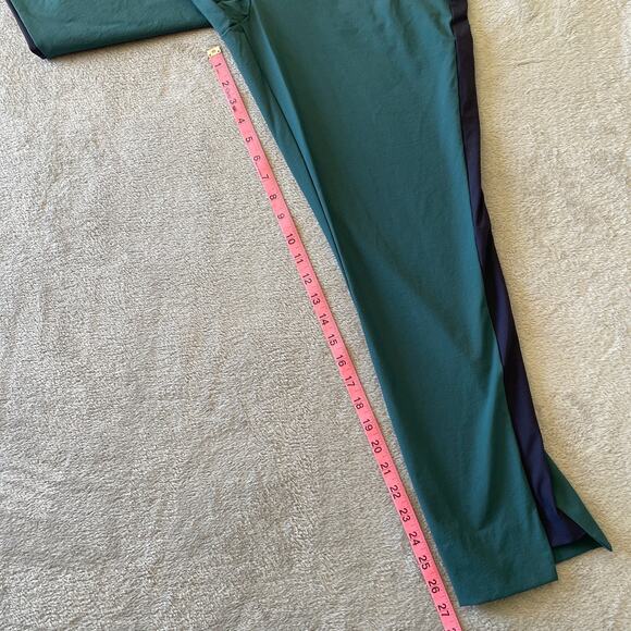 Golftini Pants Womens XL Green Track Stripe Side Zip Stretch Golf Performance - Picture 7 of 7